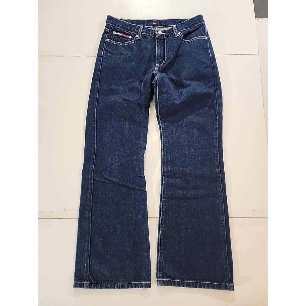 Vintage Tommy Jeans Women's 11/30 Jamil Bootcut Flare Dark‎ Wash Denim Y2K 2000